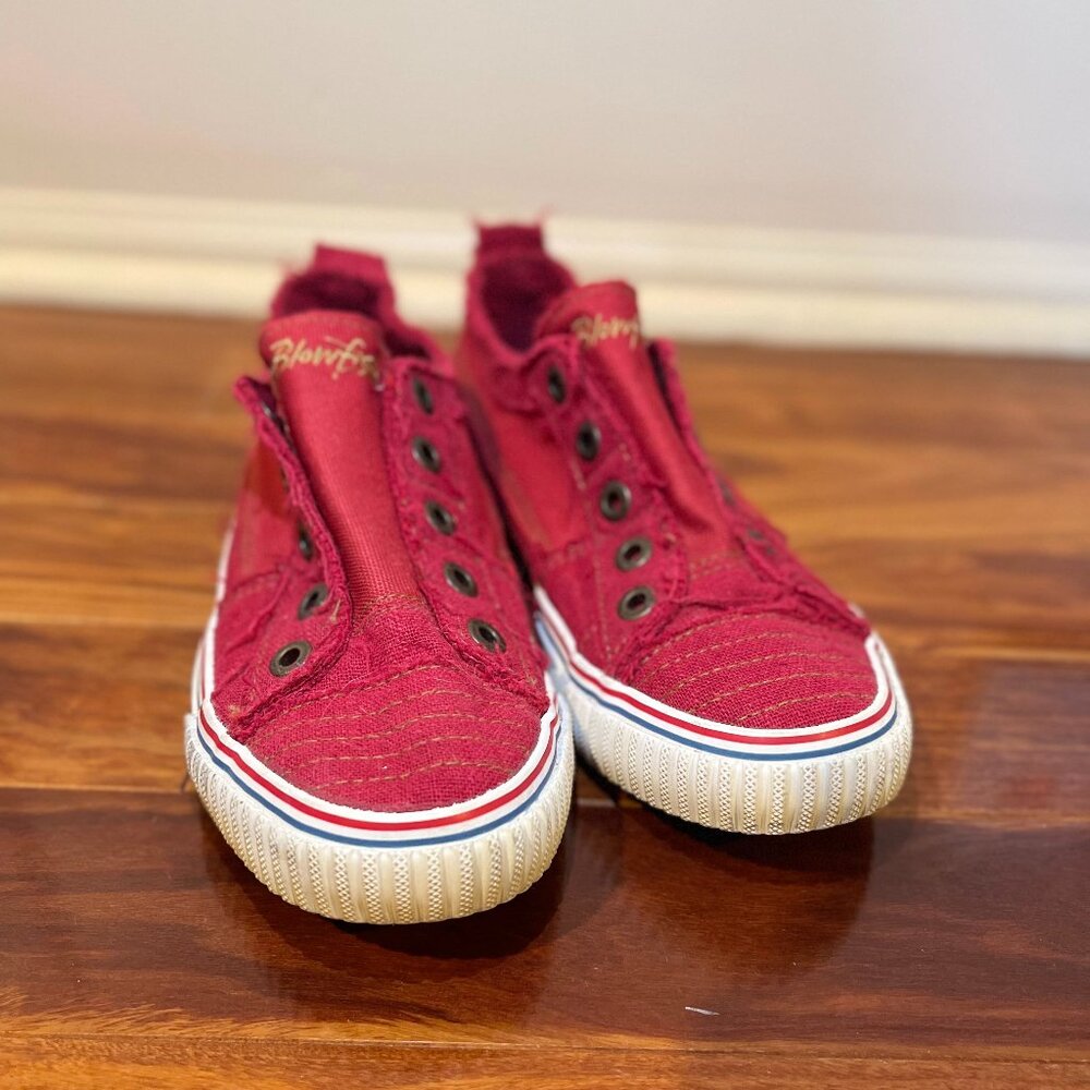 Blowfish Malibu Women's Slip-On Sneakers – Red Canvas